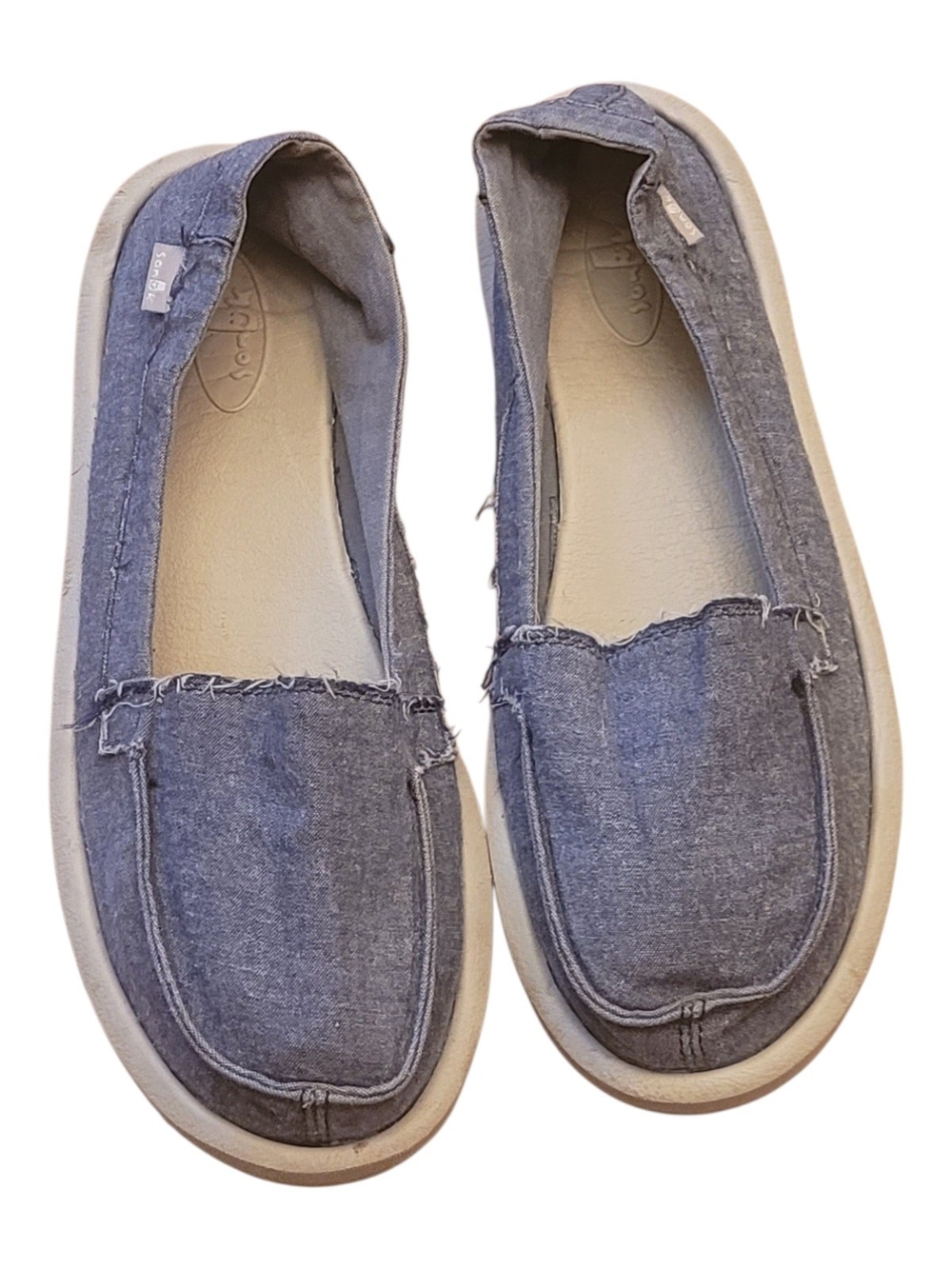 Sanuk Women's Denim Blue Slip-On Loafers